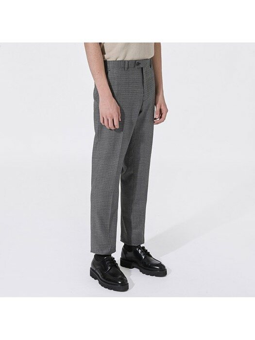 micro hound tooth check suit pants_CWFCM20333GYL