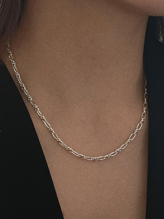 silver925 cotton necklace