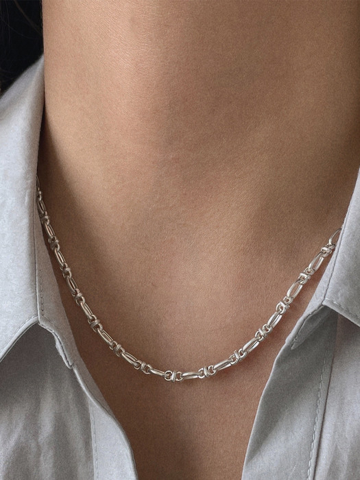 silver925 cotton necklace
