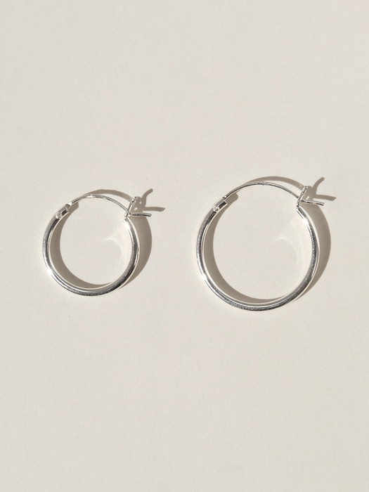 Minimal Hoop Earring - Silver (silver925)