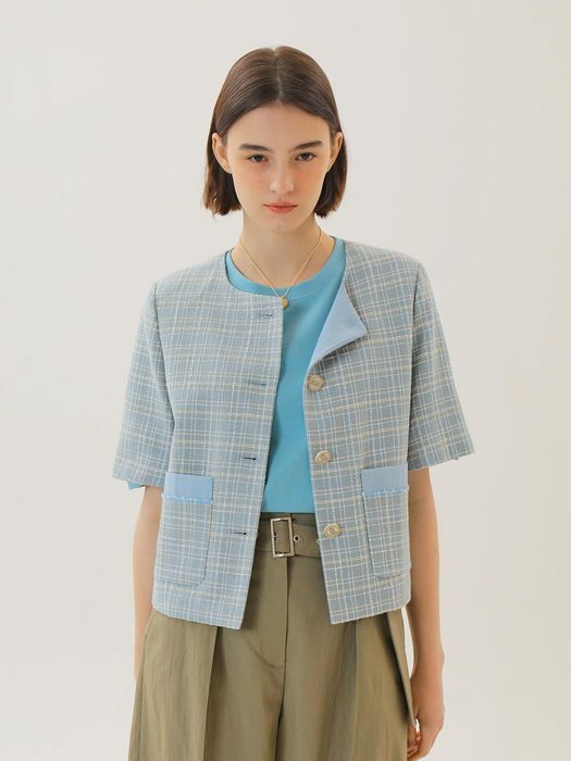 Summer Tweed Crop Jacket NW2XWJ461