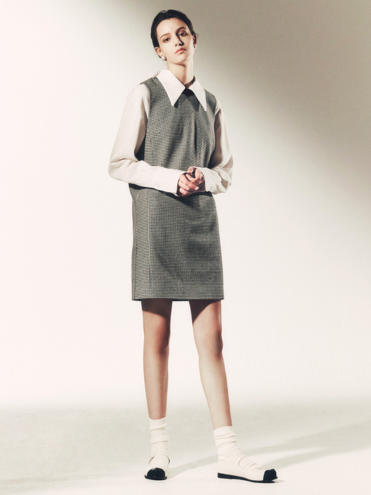 [Tweed] Sleeveless Tweed Dress