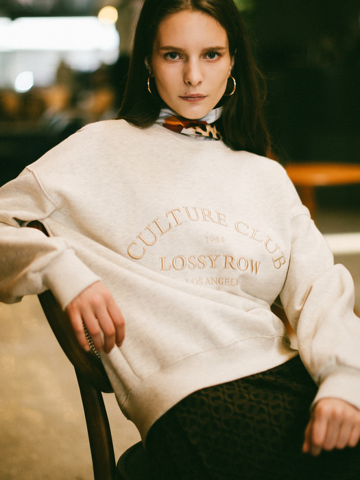 CULTURE CLUB SWEATSHIRT  OATMEAL