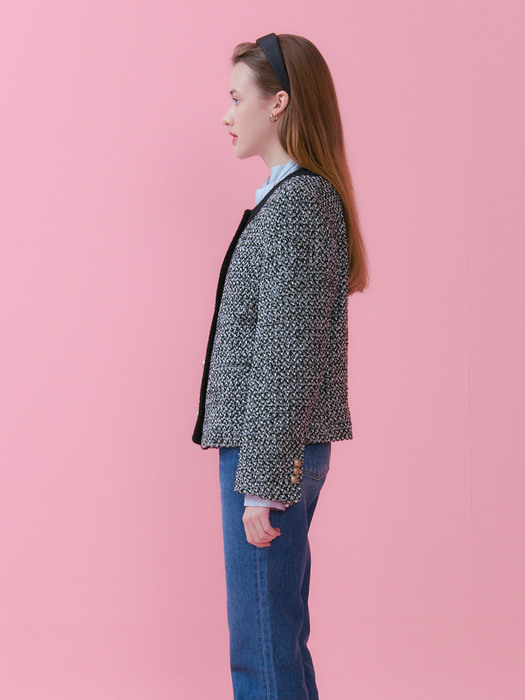 BLAIR TWEED JACKET_BLACK