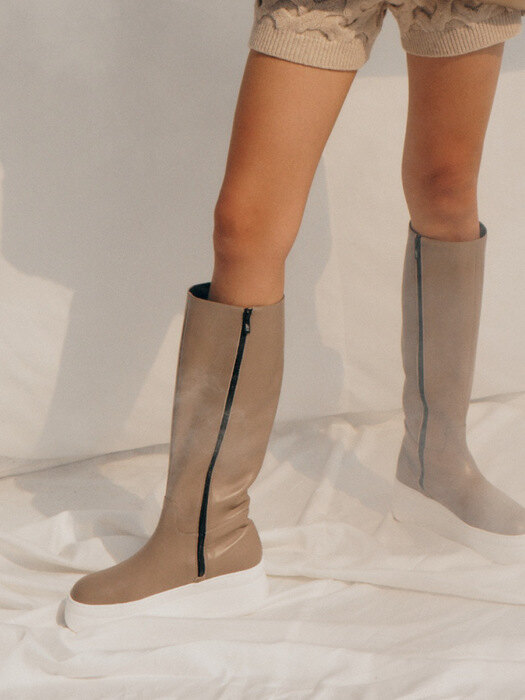 Hannah Sneaker Long Boots / Y.08-B27 / MOCHA GREY