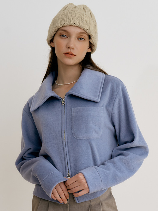 monts 1400 fleece zip-up jumper (blue)