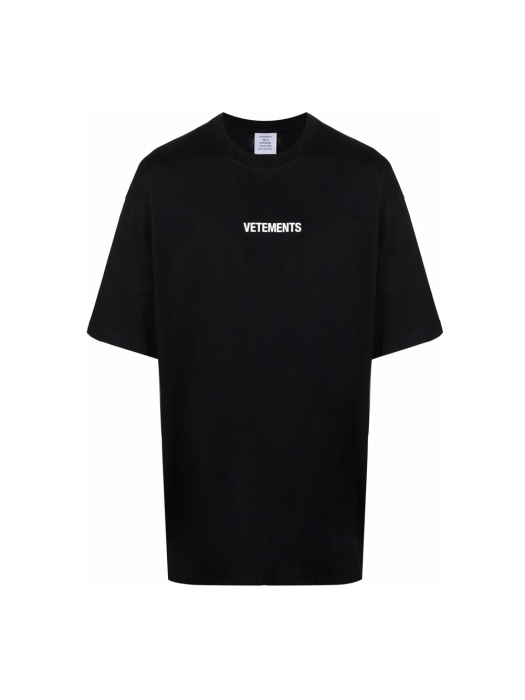 22SS 로고 오버핏 티셔츠 UE52TR120B BLACK/WHITE