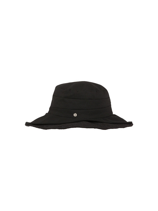 Double Brim Wire Hat - All Black