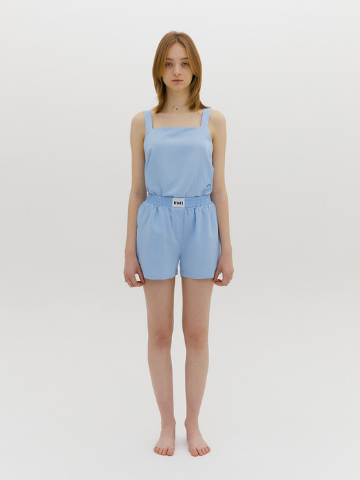 (Women) Essential PJ Shorts Light Blue