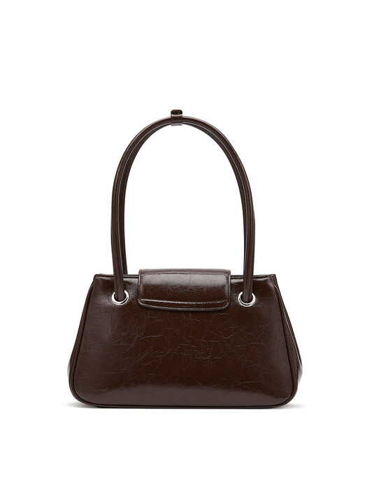 [단독]Pao Long Handle Bag Choco Brown Crinkle