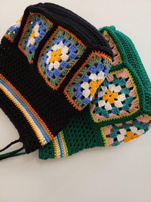bohemian daisy crochet bag