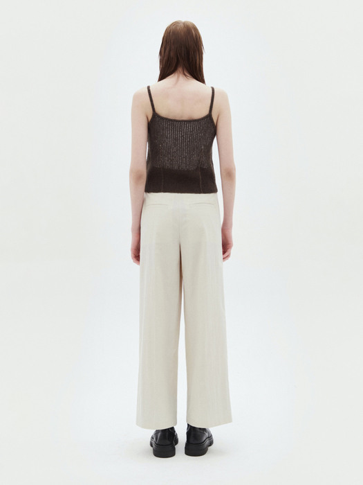 WIDE PANORAMA TROUSER IN IVORY