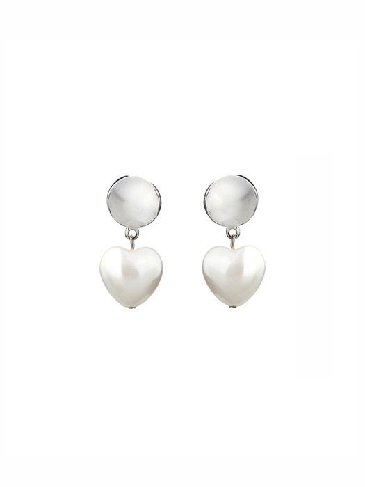 Heart Pearl Earring