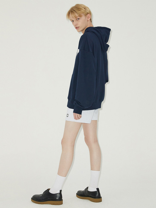 LONELY/LOVELY ZIP-UP HOODIE NAVY