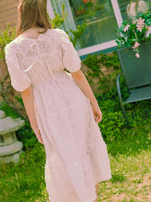 Rose Frill Puff Dress_2colors
