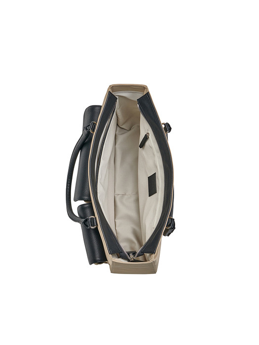 TWO POCKET BAG(BEIGE BLACK)