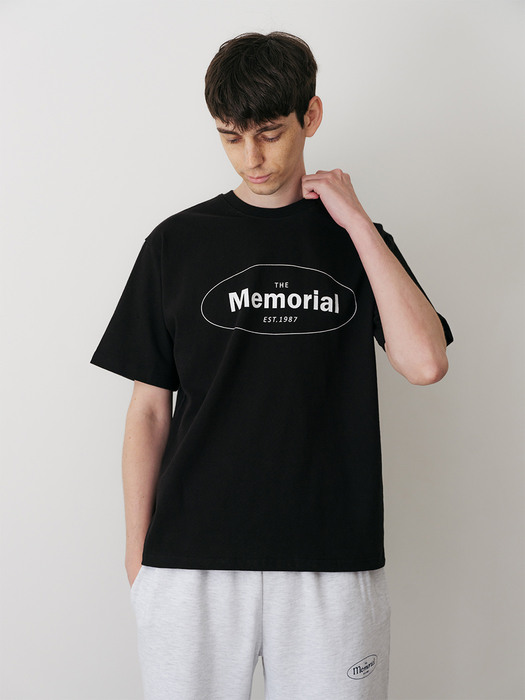 (UNISEX) Memorial Round Logo T-Shirt 티셔츠 (블랙)