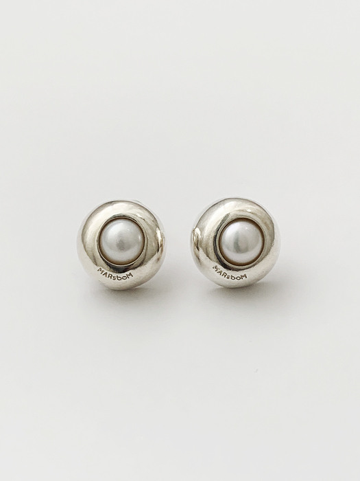 rosalie pearl small silver earring  