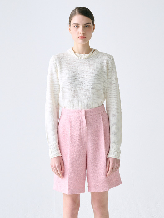 [KNIT] Crop Slub Knit Top_2color