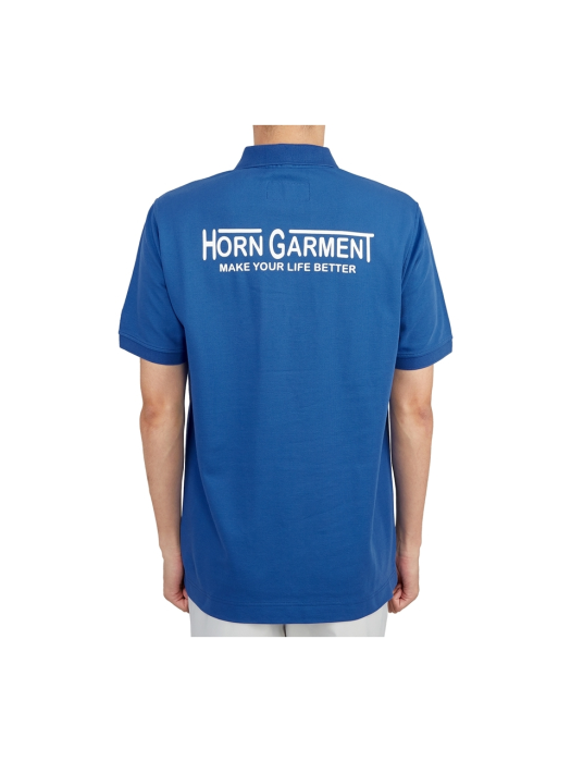 HORN GARMENT 혼가먼트 골프웨어 남성 반팔티셔츠 HCM 2A AP05 BLUE