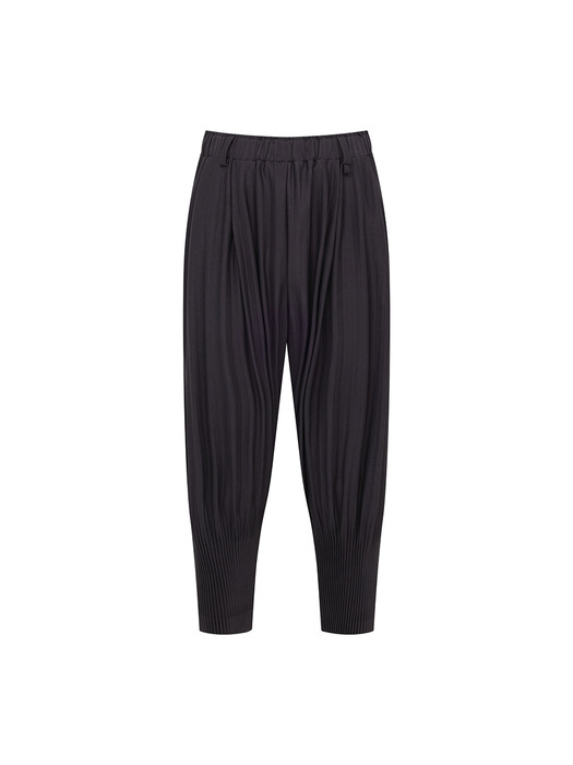 Pleated Tapered Pants CHACOAL