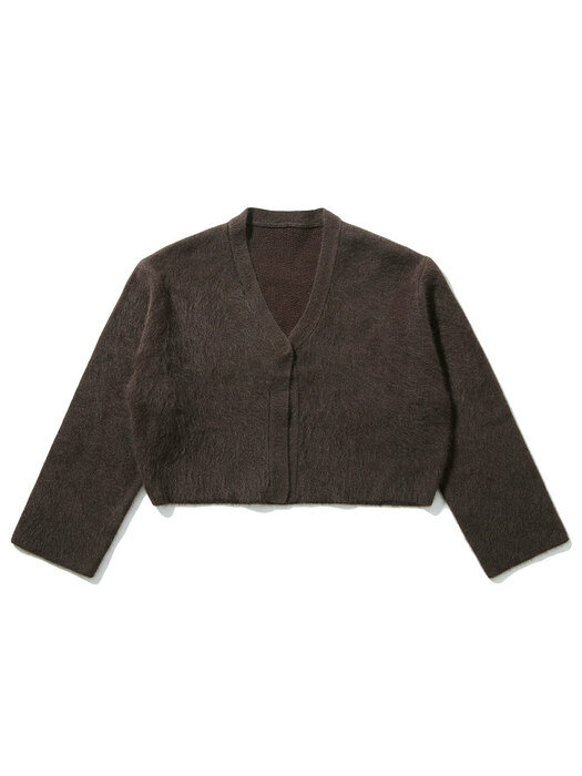 [EXCLUSIVE] crop cardigan (brown)