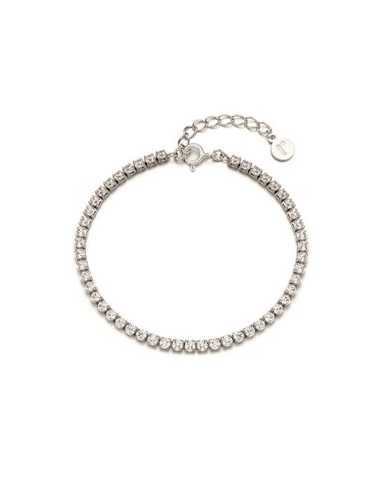 [silver925] 2.5mm slim tennis bracelet