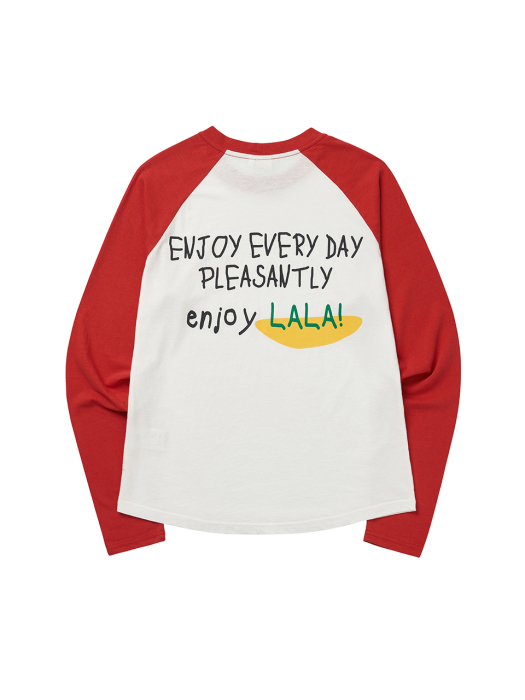 LaLa Kids Raglan T-Shirt(라라 키즈 래글런 티)[Pink]