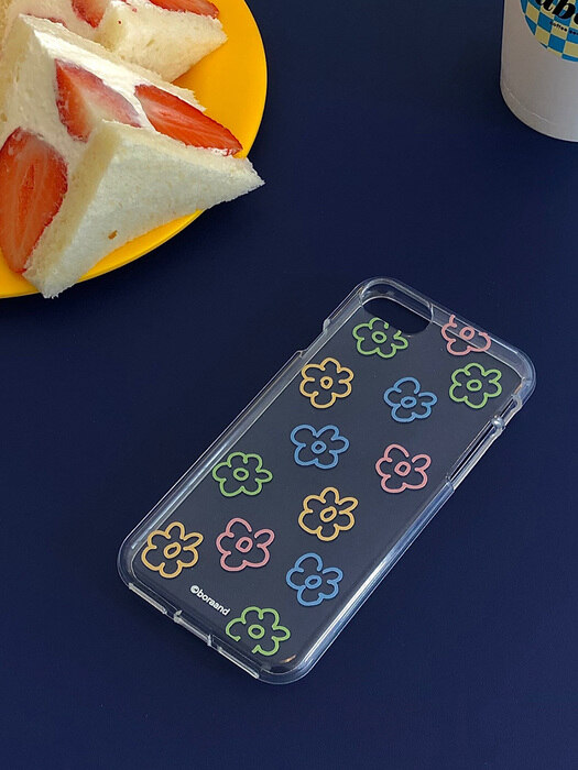 Soft flower case  (Jelly/Jelly hard case)