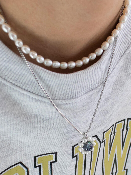 Daisy Snowball Pearl Necklace SET