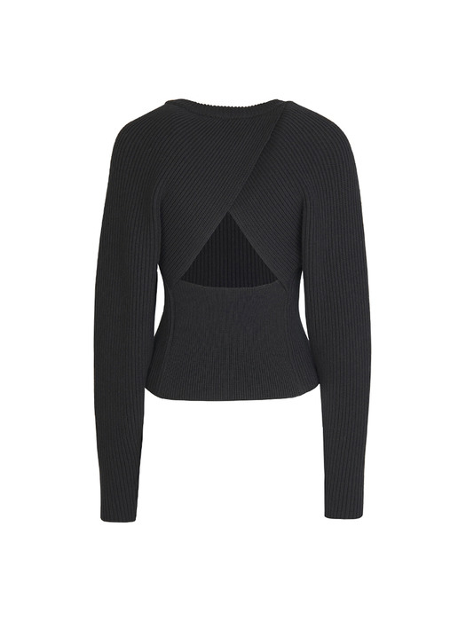 BACK POINT BCI COTTON KNIT PULLOVER (BLACK)