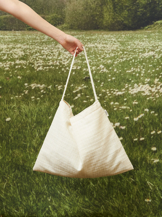 Tweed Eco Bag_Cream