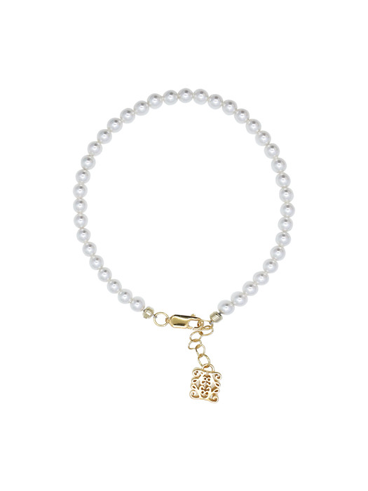 Anagram Snow White Pearl Bracelet[92.5Silver]