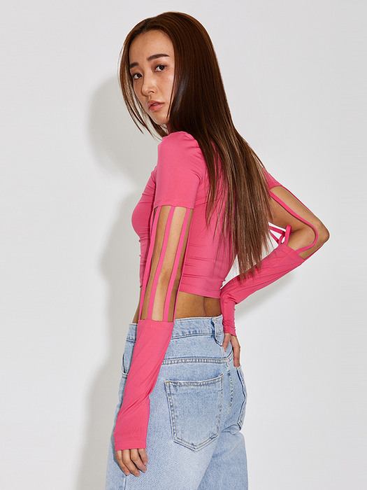 STRING ELBOW LONG SLEEVE TOP - TG SIGNATURE_T316TP106(LY)