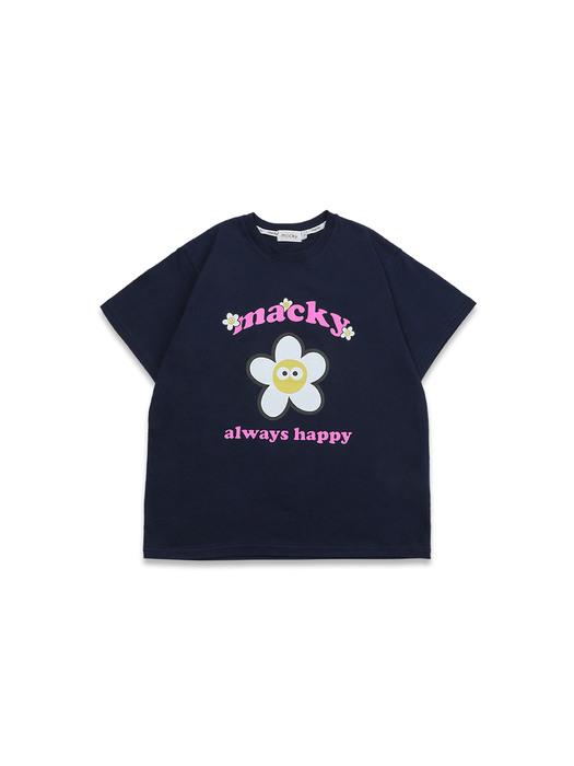 always happy T-shirt navy