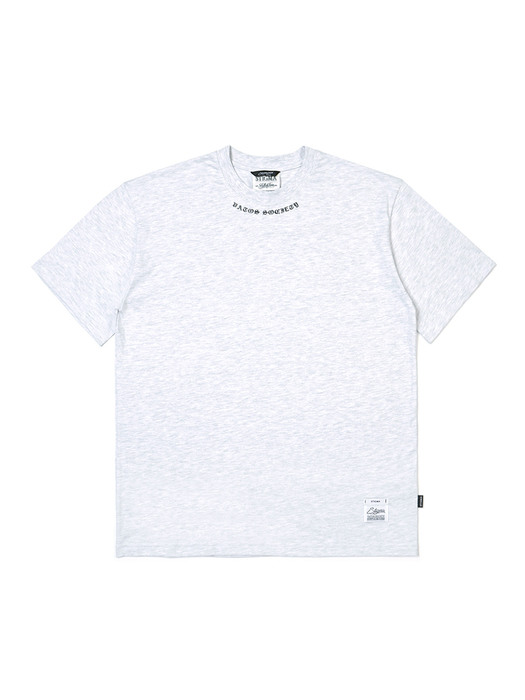 스티그마]23 CHAIN STANDARD FIT T-SHIRTS WHITE MELANGE