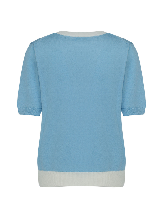 Summer wool 100 Half sleeve-Blue
