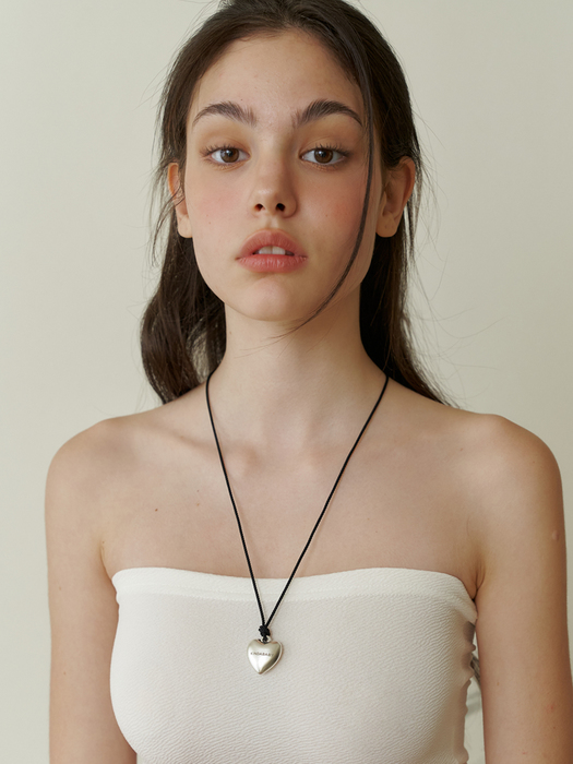 ネックレス・ペンダント [KINDABABY] 2way logo heart choker necklace 2way logo heart choker necklace - kindababy