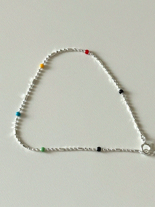 Rainbow anklet