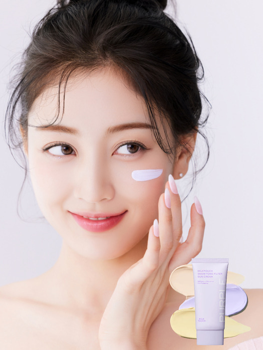 [파데프리/톤보정][2개세트] 스노우 톤업 피부 보정 선크림 50ml  3color 택2