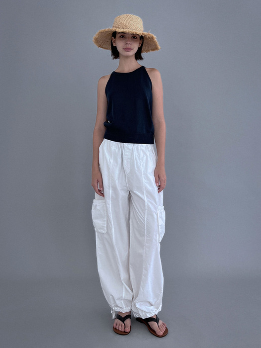 [SALT Label] HALTER NECK KNIT SLEEVELESS_NAVY