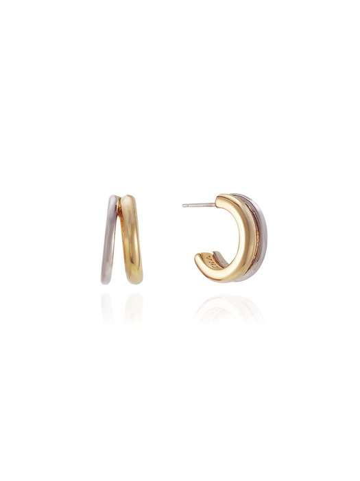 Two-tone Ring Earrings_VH24NNEA100M