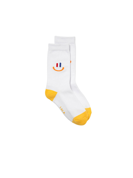 LaLa New Socks (라라 뉴 삭스) [White/Yellow]