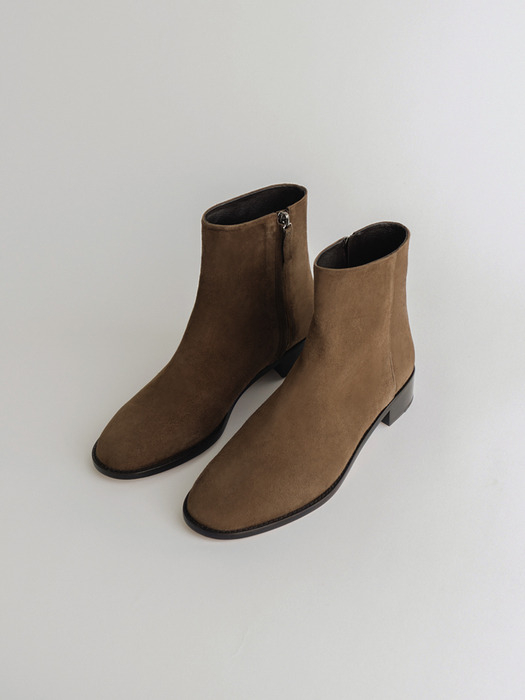 suede ankle boots (brown)