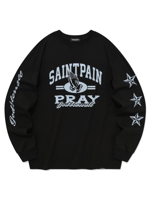 SP PRAY HANDS LONG SLEEVE-BLACK