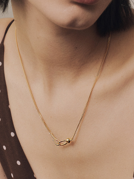 [SV925] Vintage Hook Necklace