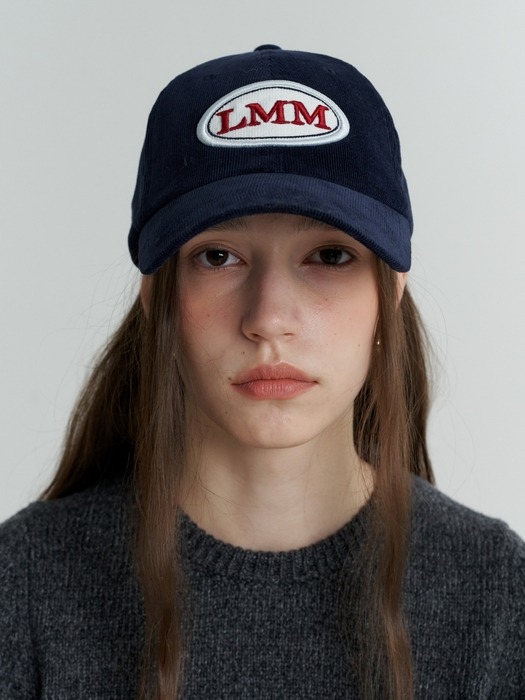 [단독] Corduroy LMM Logo Ball Cap_Navy (L234MCP010)