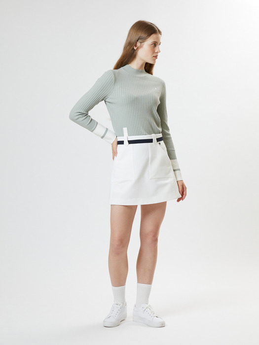 Front Pocket  A-line Skirt