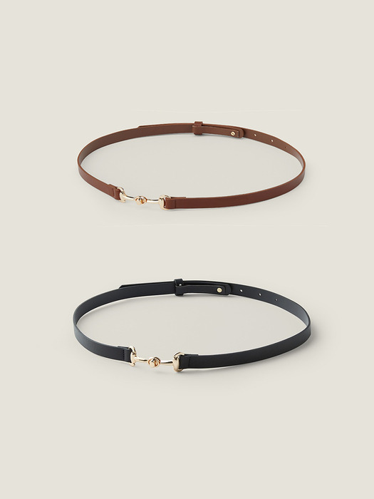 Gold clasp point belt - 2colors