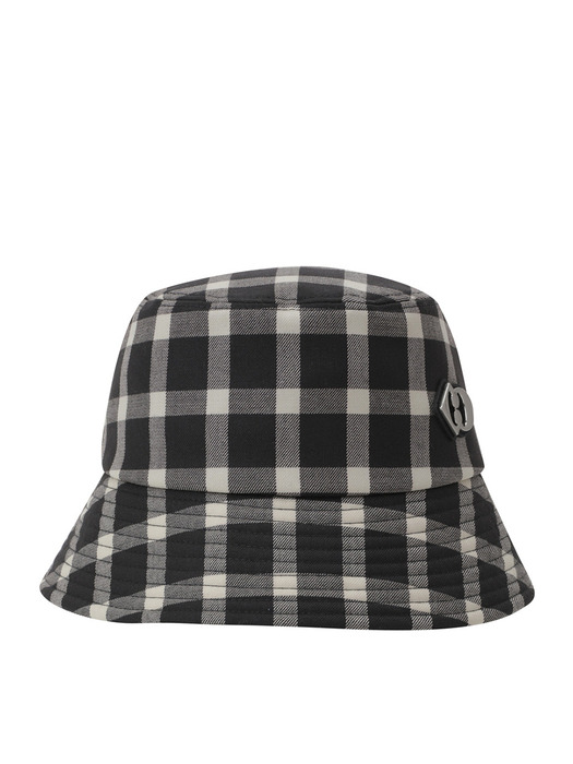 Embroidery Point Check Bucket Hat_LXRAM24100BRX